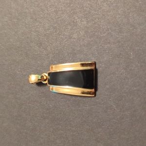 Lia Sophia Black and Gold Toned Pendant